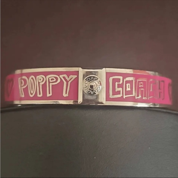 Coach Poppy‎ Limited Edition Enamel Bangle Bracelet - Picture 1 of 4